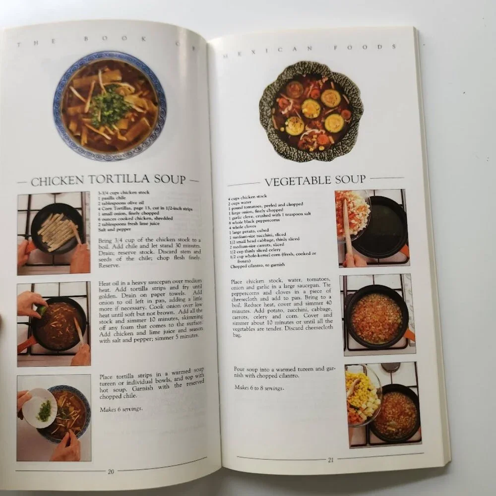 The Book of Mexican Foods Recipe Book Paperback 120 Pages 1557880328